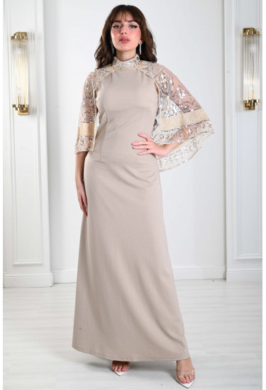 فستان سهره لطله مفعمه بالانوثه