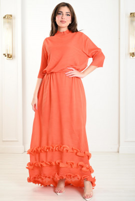 فستان نسائي من نسيج بارز