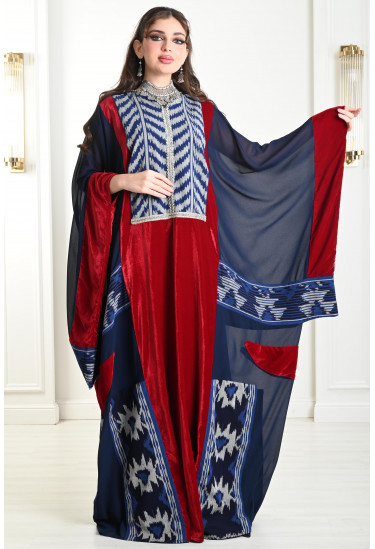 جلابية نسائية فضفاضة ملونة