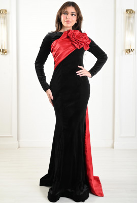 فستان نسائي أنيق بكيب ستان انسيابي