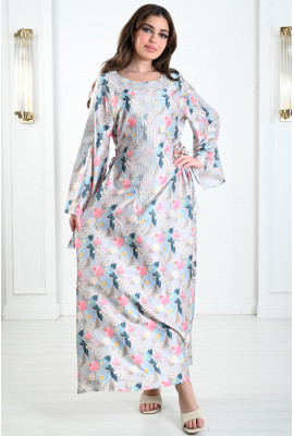 جلابيات نسائية منقوشة مرصعة بسترس لامع