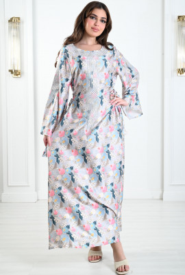 جلابيات نسائية منقوشة مرصعة بسترس لامع