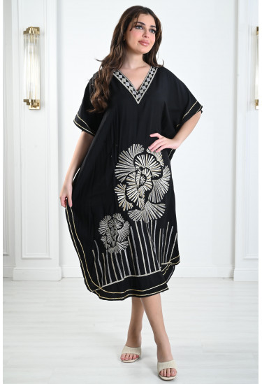 جلابية ميدي نسائية مطرزة