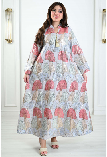 جلابيات نسائية طويلة مطرزة بالترتر جلابيات نسائية طويلة مطرزة بالترتر