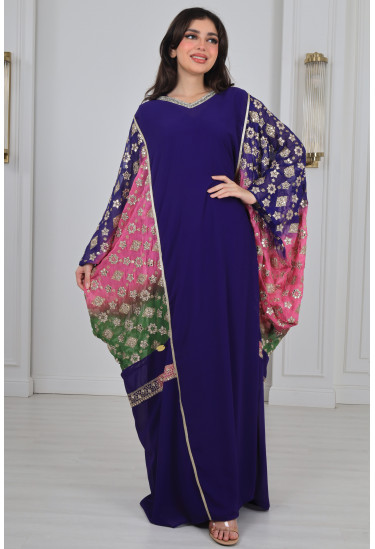 جلابية نسائية بنمط كيمونو 