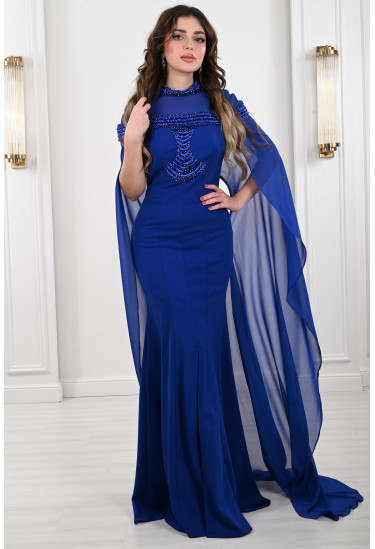 فستان سهرة طويل بقصة مرميد