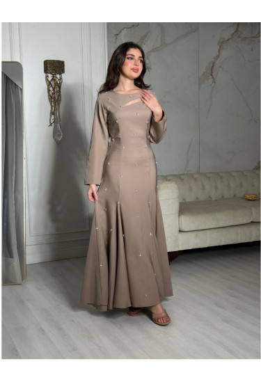 فستان سهرة نسائي بقصة ميرميد 