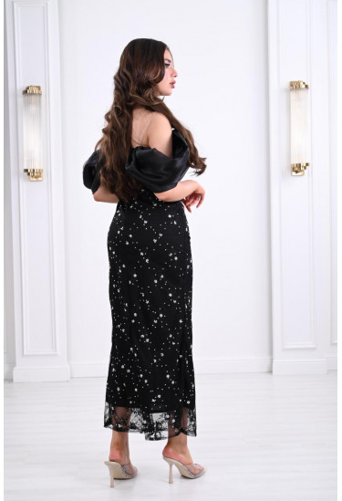 فستان نسائي متألق 