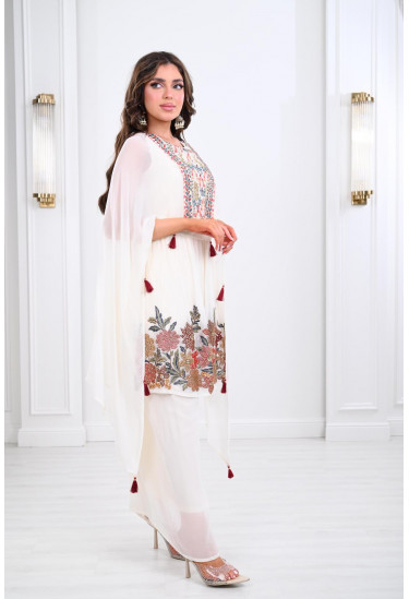 طقم شيفون بتفاصيل مذهلة طقم شيفون بتفاصيل مذهلة