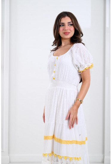 فستان بتصميم دافئ نهاري