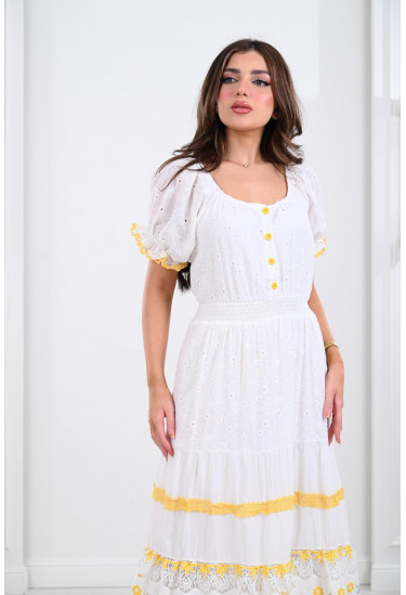 فستان بتصميم دافئ نهاري