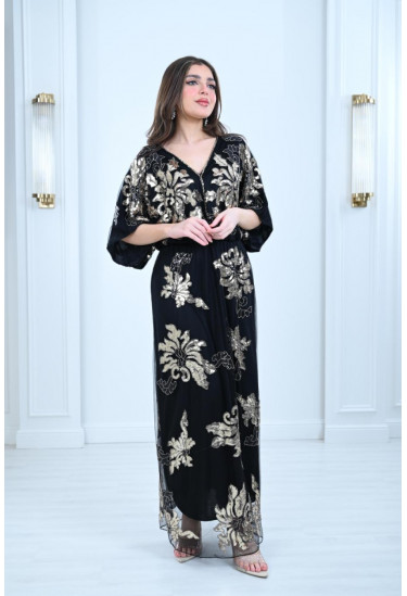 فستان بنمط اكمام الكيمونو