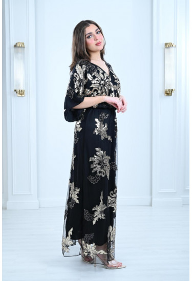 فستان بنمط اكمام الكيمونو