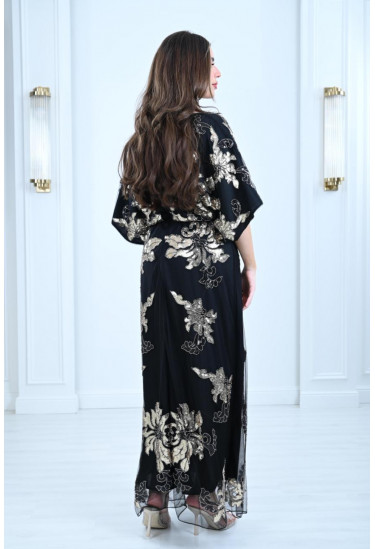 فستان بنمط اكمام الكيمونو