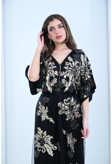 فستان بنمط اكمام الكيمونو