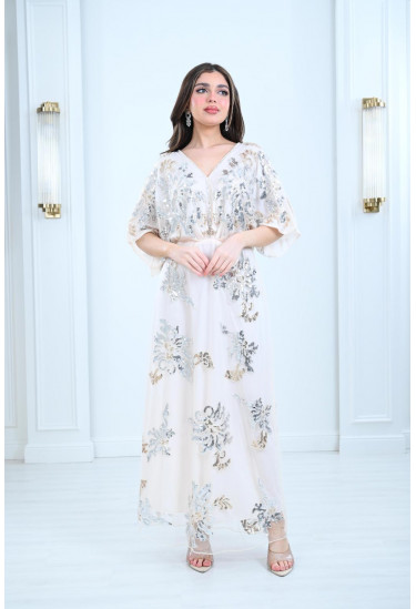 فستان بنمط اكمام الكيمونو