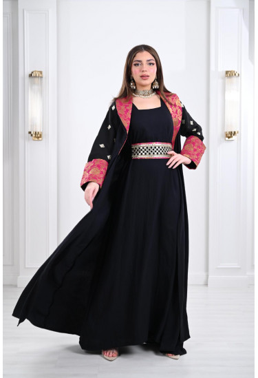 جلابية مغربي بتطريز الختمة 