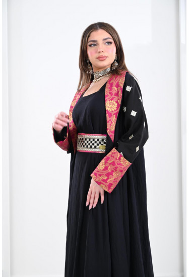 جلابية مغربي بتطريز الختمة 