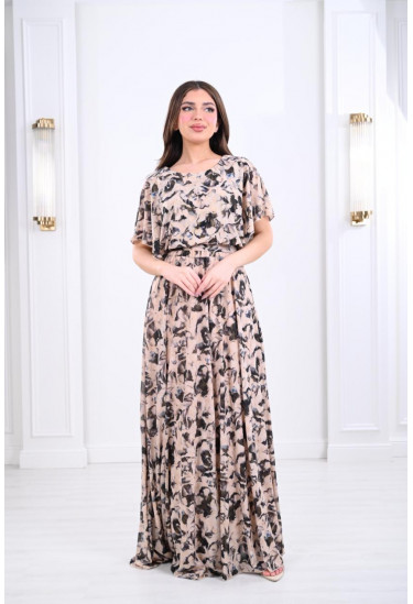 فستان ذات نقوش عصرية 