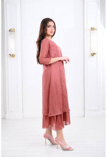 جلابية ميدي بتصميم سيمبل