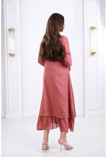 جلابية ميدي بتصميم سيمبل