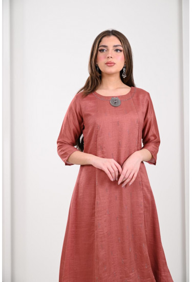 جلابية ميدي بتصميم سيمبل