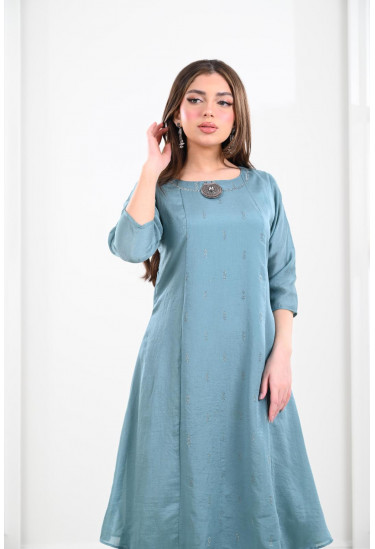 جلابية ميدي بتصميم سيمبل