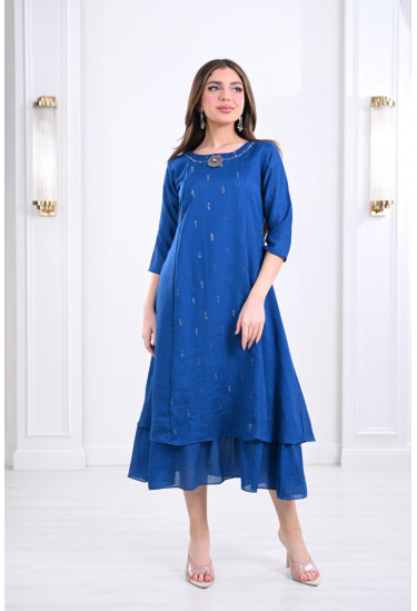 جلابية ميدي بتصميم سيمبل