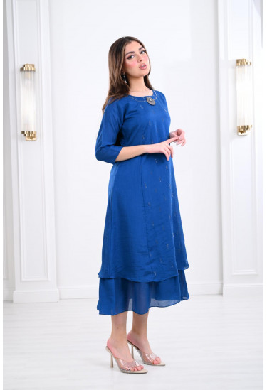 جلابية ميدي بتصميم سيمبل