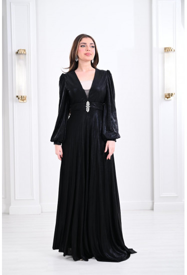 فستان بطلة انسيابية 