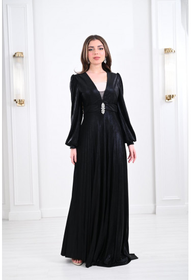 فستان بطلة انسيابية 