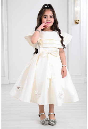 فستان اطفال بطابع الرقي 