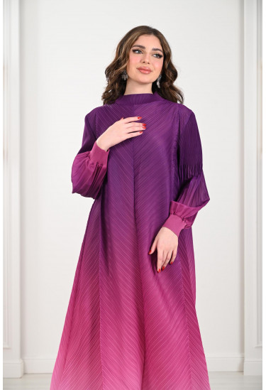 فستان طويل محتشم بالوان مميزة 