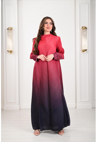 فستان طويل محتشم بالوان مميزة 