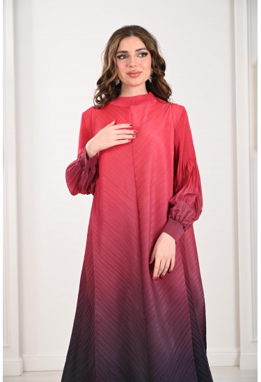 فستان طويل محتشم بالوان مميزة 