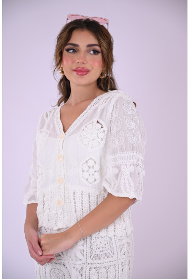 طقم كروشيه نسائي أنيق