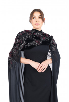 فستان سهرة مطرز فاخر