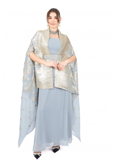 فستان سواريه مع شال فاخر