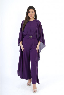 جمبسوت أنيق بأكمام واسعة ولمسة انسيابية