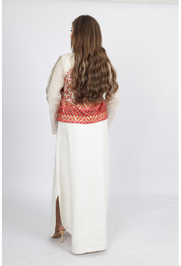 جلابية أنيقة مع صديري مطرز جلابية أنيقة مع صديري مطرز