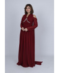 فستان سهرة أنسيابي ناعم