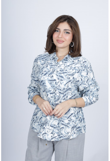 بلوزه عمليه بنقوش رقيقه بلوزه عمليه بنقوش رقيقه