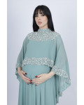 فستان سهرة راقٍ يناسب الحوامل