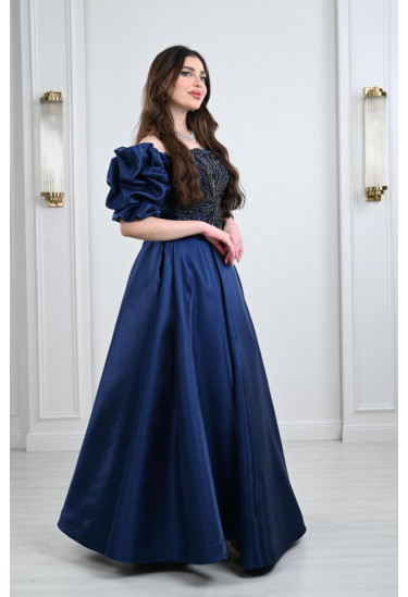 فستان نسائي ستان  تطريز بالخرز