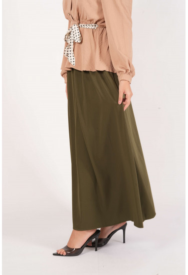 تنورة نسائية كلوش بحزام تنورة نسائية كلوش بحزام