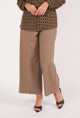 بنطلون نسائي واسع الساقين 