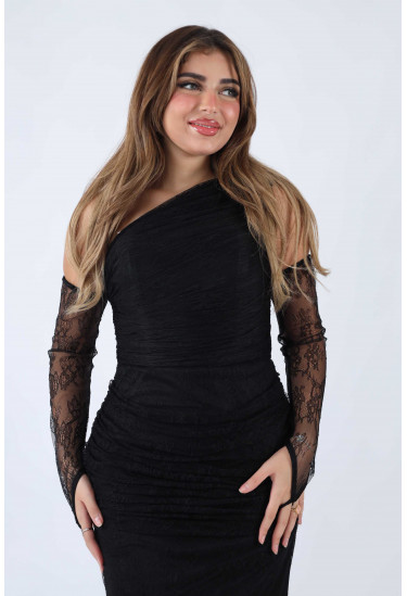 فستان سهرة دانتيل فاخر