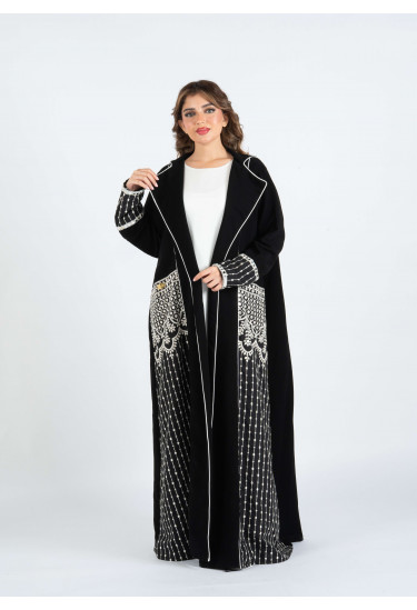 عباية نسائية مطرزة تطريز راقي مميز