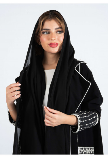 عباية نسائية مطرزة تطريز راقي مميز