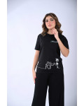بلوزة نسائية بطابع اليوم الوطني بلوزة نسائية بطابع اليوم الوطني